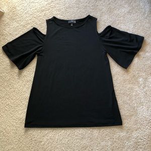 The Limited black cold shoulder top XS NWOT